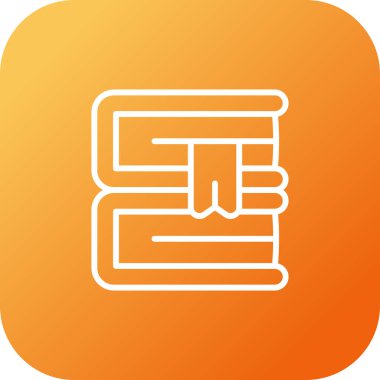 kitap simgesi, vektör illüstrasyonu basit tasarım