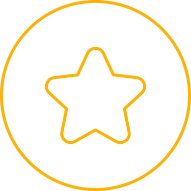 yıldız simgesi, vektör çizimi