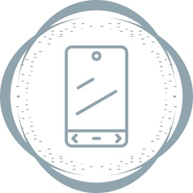 akıllı telefon simgesi, vektör illüstrasyonu basit tasarım