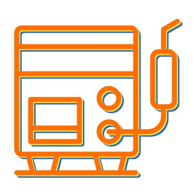 Kaynak Makinesi simgesi, vektör illüstrasyonu basit tasarım