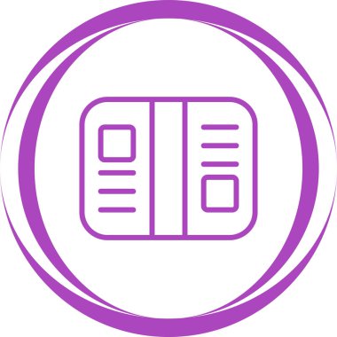 Kutu simgesi vektör illüstrasyonu