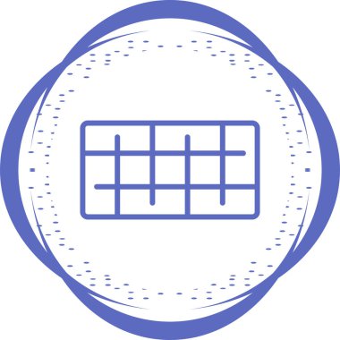 ızgara simgesi, ağ basit illüstrasyon