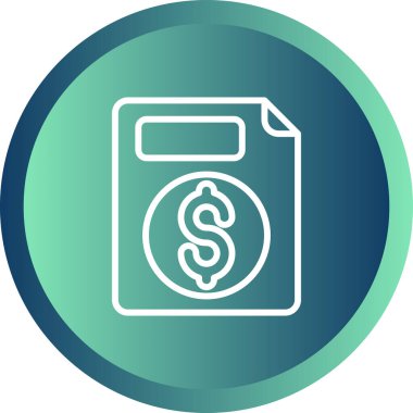 belge web simgesi vektör illüstrasyonu