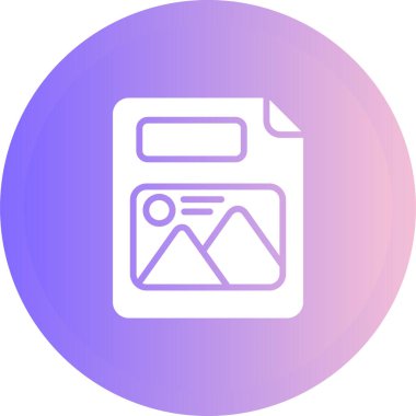 Resim dosyası. Web simgesi basit illüstrasyon