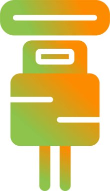 elektrik dolgu simgesi web illüstrasyonu