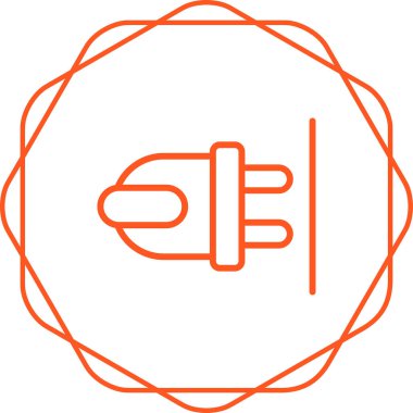 elektrik dolgu simgesi web illüstrasyonu