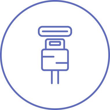 elektrik dolgu simgesi web illüstrasyonu