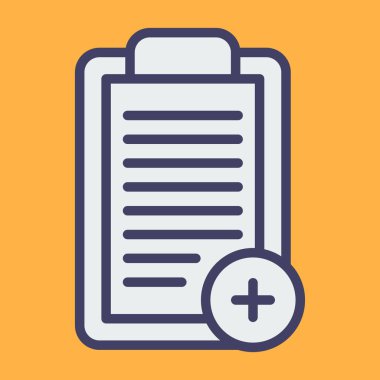 Kontrol listesi. Web simgesi basit illüstrasyon