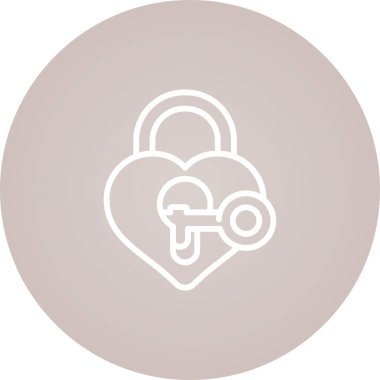 asma kilit simgesi, vektör illüstrasyonu basit tasarım