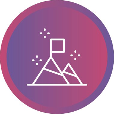 Bir hedef simgesinin vektör illüstrasyonu