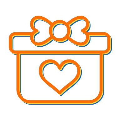 hediye simgesi vektör illüstrasyonu