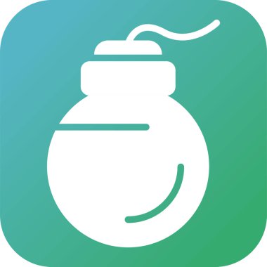 bomba ikonu web basit vektör çizimi