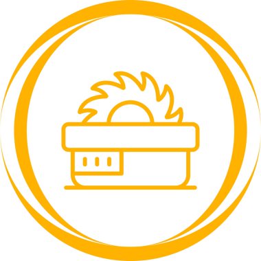 Vektör illüstrasyonu, testereli ağ simgesi