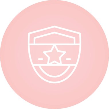 Kalkan, Koruma, Güvenlik Simgesi Vektör İllüstrasyonu