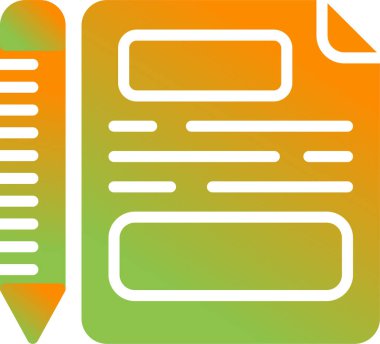 belge web simgesi vektör illüstrasyonu