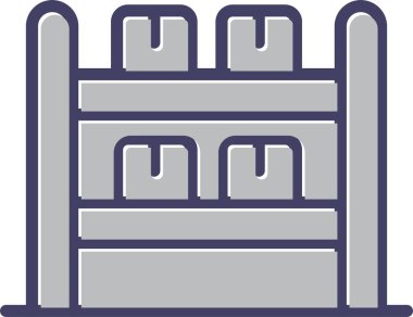 Stok simgesinin vektör illüstrasyonu