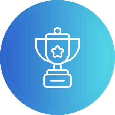 kupa web simgesi vektör illüstrasyonu 