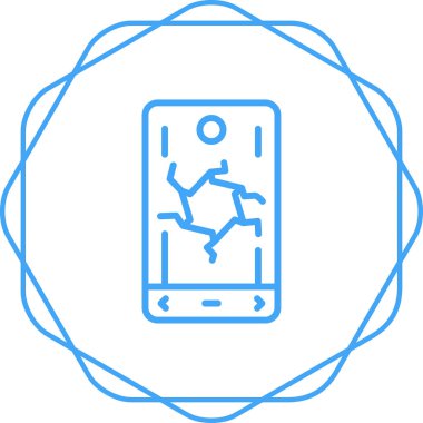 akıllı telefon simgesi, vektör illüstrasyonu basit tasarım