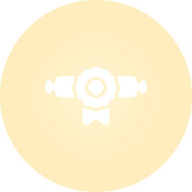 Sertifika simgesi, vektör illüstrasyonu basit tasarım