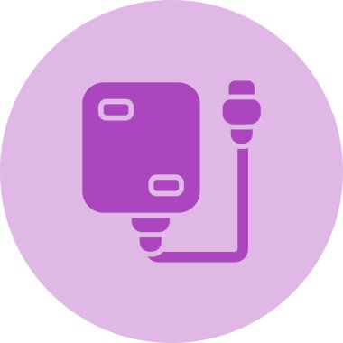 Sabit disk simgesi, vektör illüstrasyonu basit tasarım