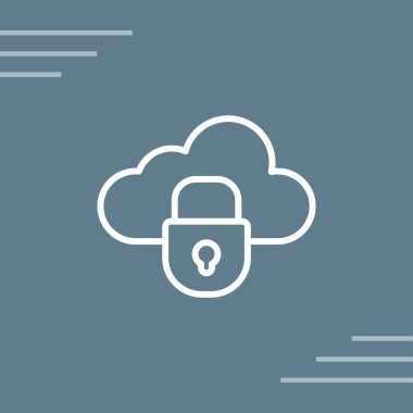 Özel Bulut simgesi, basit tasarım