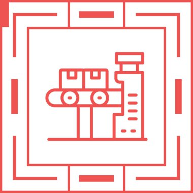 Taşıyıcı Şerit simgesi, vektör illüstrasyonu 