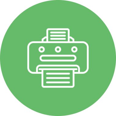 Yazıcı. Web simgesi basit illüstrasyon