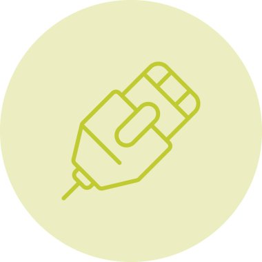 Ethernet Kablo simgesinin vektör illüstrasyonu