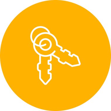 Anahtarlar. Web simgesi basit illüstrasyon