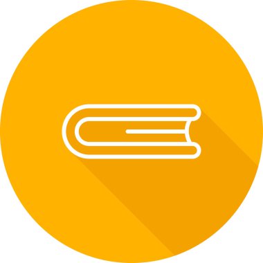 Kapalı Kitap. simge vektör illüstrasyonu