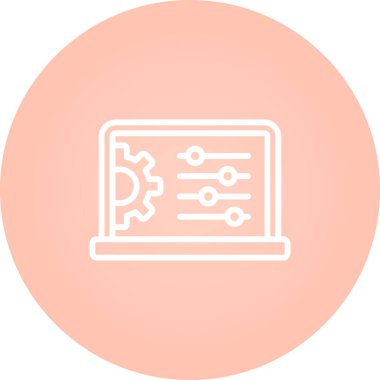 Smartboard düz simgesi, vektör illüstrasyonu 