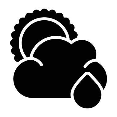 Modern bulut simgesinin vektör illüstrasyonu 