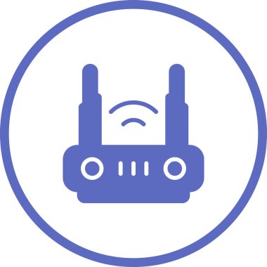 router vektör simgesi, tasarım taslağı 