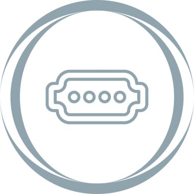 Pil. Web simgesi basit illüstrasyon 