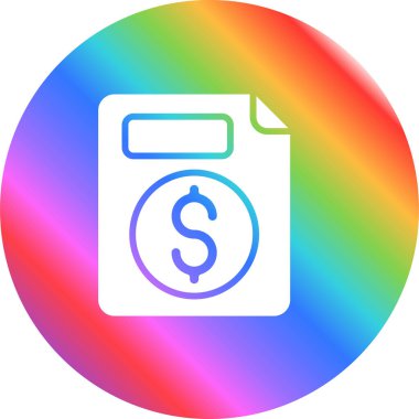 belge web simgesi vektör illüstrasyonu