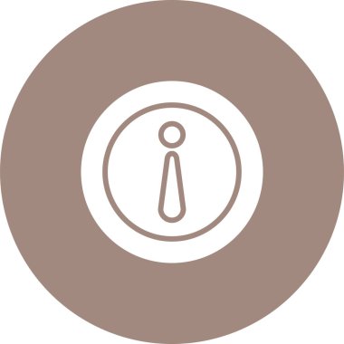 Dairedeki bilgi simgesinin web illüstrasyonu