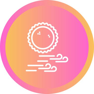 Güneş. Web simgesi basit illüstrasyon