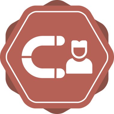 Müşteri edinme simgesi, vektör illüstrasyonu