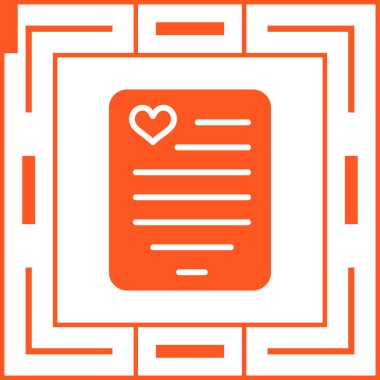 Şiir ikonu vektör illüstrasyonlu belge