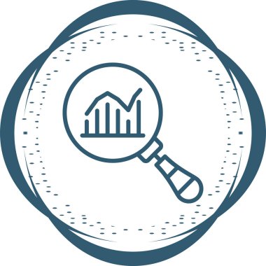 Stats icon, vector illustration simple design