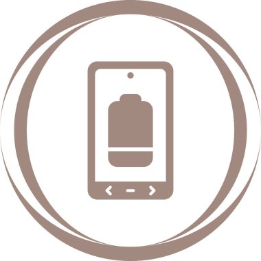 Pil Düşük Ağ simgesi, basit vektör illüstrasyonu