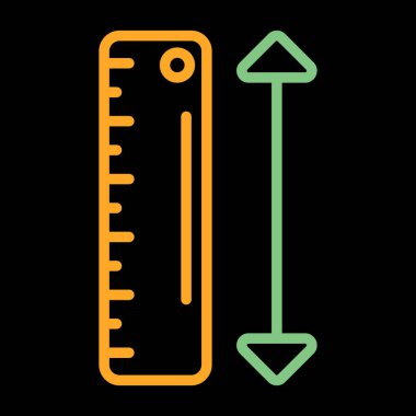 vektör çizim ölçek simgesi