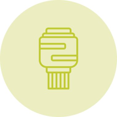 SATA kablo simgesinin web illüstrasyonu