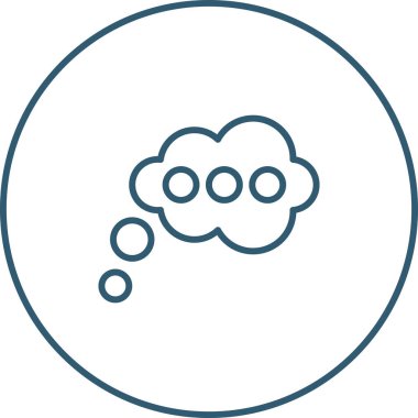 Düşünen Ağ simgesinin vektör illüstrasyonu