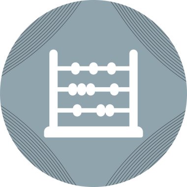 Abaküs. Web simgesi basit illüstrasyon   
