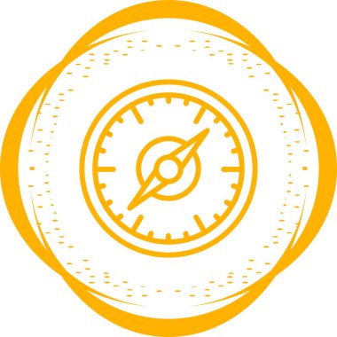 pusula simgesi web basit illüstrasyon