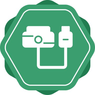 usb simgesi, vektör illüstrasyonu basit tasarım