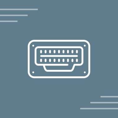 Modern hdmi simgesinin vektör çizimi