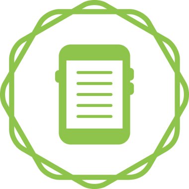 E-okuyucu ağ simgesi, vektör illüstrasyonu