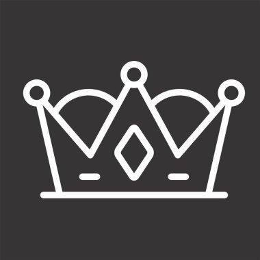 Taç web simge vektör çizim